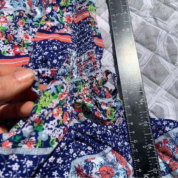 Sz Small ModCloth Blue and Red Americana Paisley Dress - Picture 7 of 7